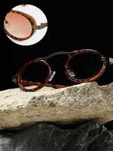 The Retro Malibu Oval Sunglass - Coffee Brown